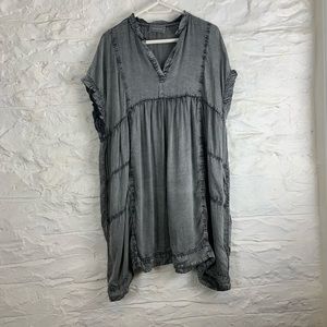 ZADIG & VOLTAIRE Rastana Oversized Grunge Babydoll Dress